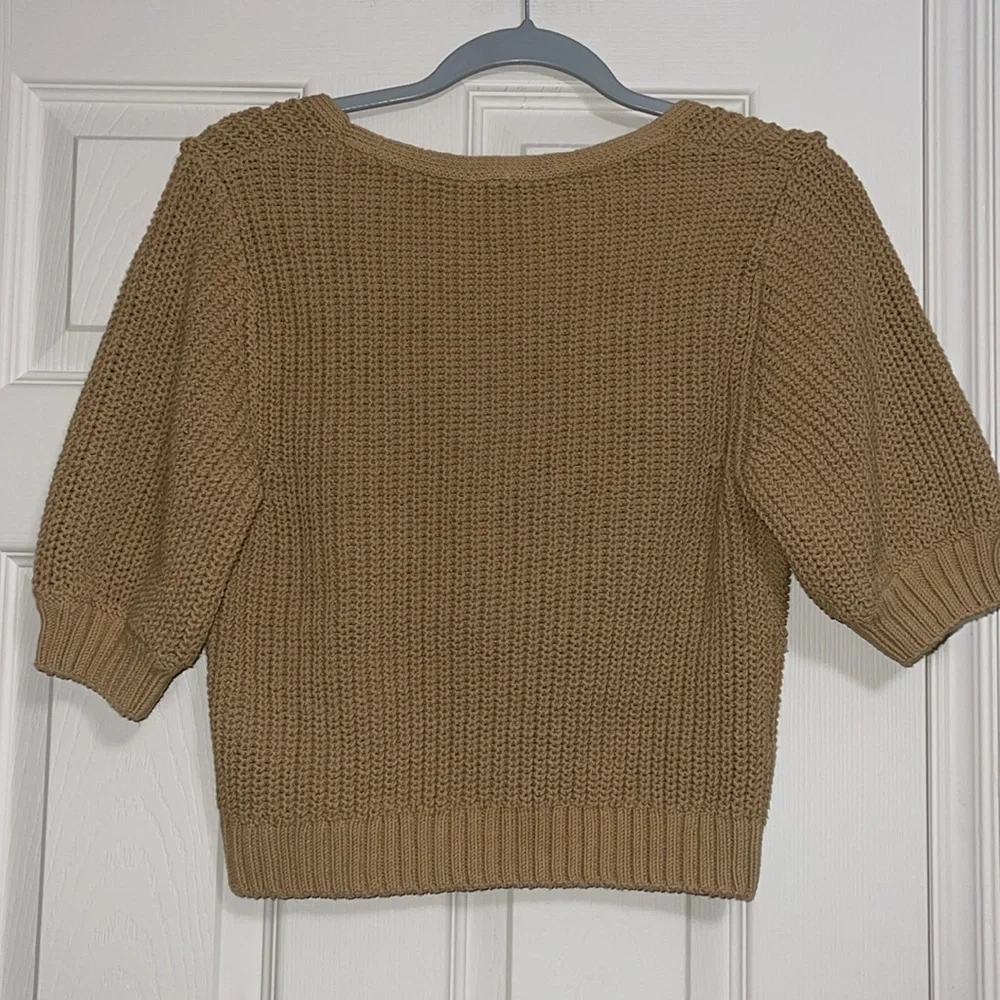 & Other Stories Cropped Sweetheart Bustier Knit Top - Picture 4 of 7